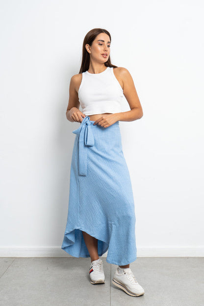 Stylish Wrapping Skirts - Baby Blue