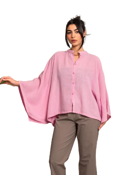 Everyday Linen Blouse - Pink