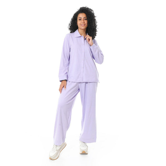 Long Sleeve S.J Pyjama - Lavender