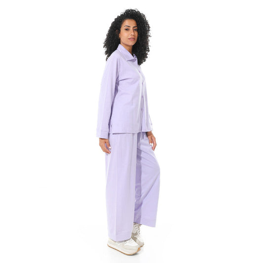 Long Sleeve S.J Pyjama - Lavender