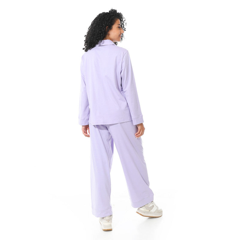 Long Sleeve S.J Pyjama - Lavender
