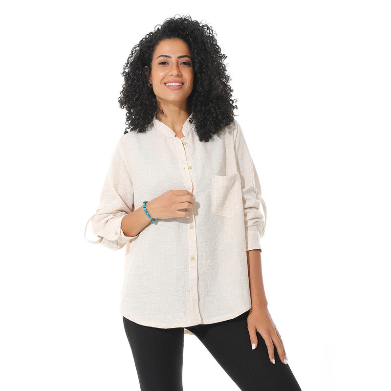 Lenin Wide Shirt - Beige