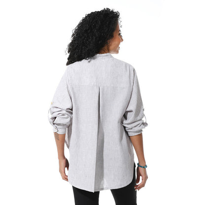 Lenin Wide Shirt - Light Grey