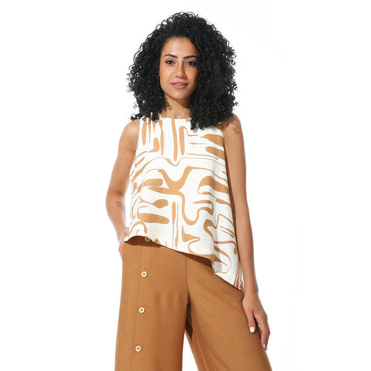 Sleeveless Blouse - Off White x Havana