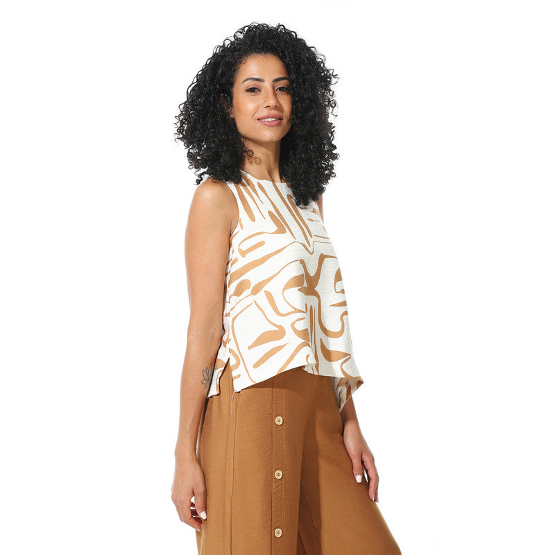 Sleeveless Blouse - Off White x Havana