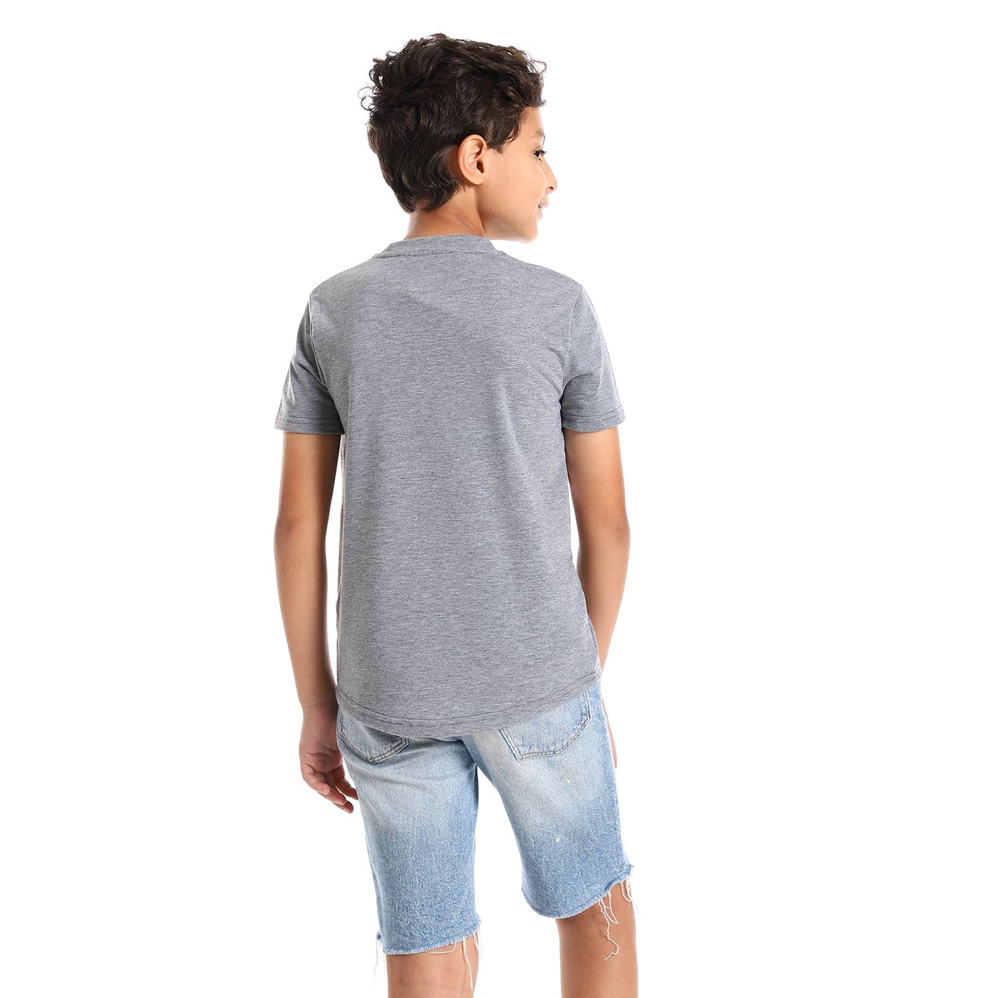 Palm leaves short sleeved pocketed T-shirt