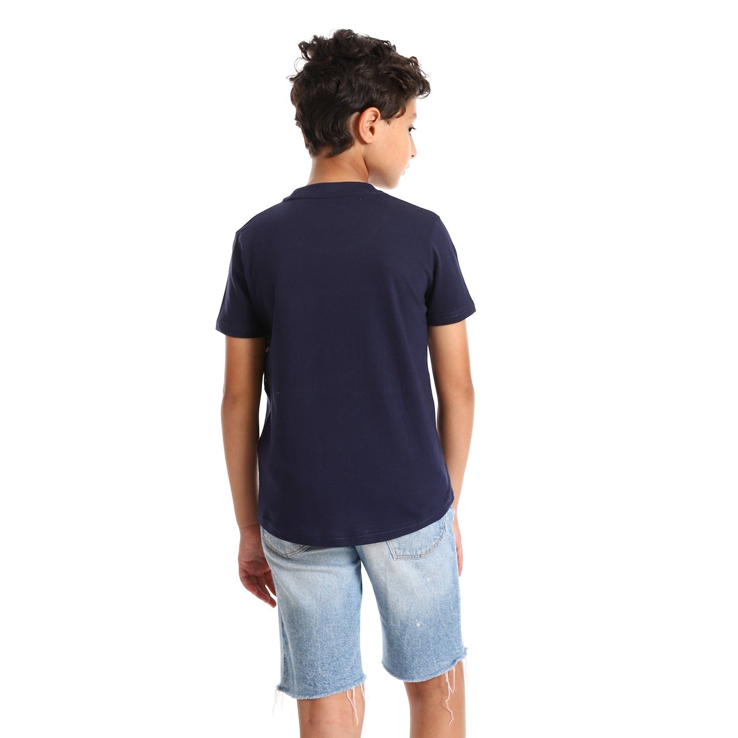 Palm leaves short sleeved pocketed T-shirt