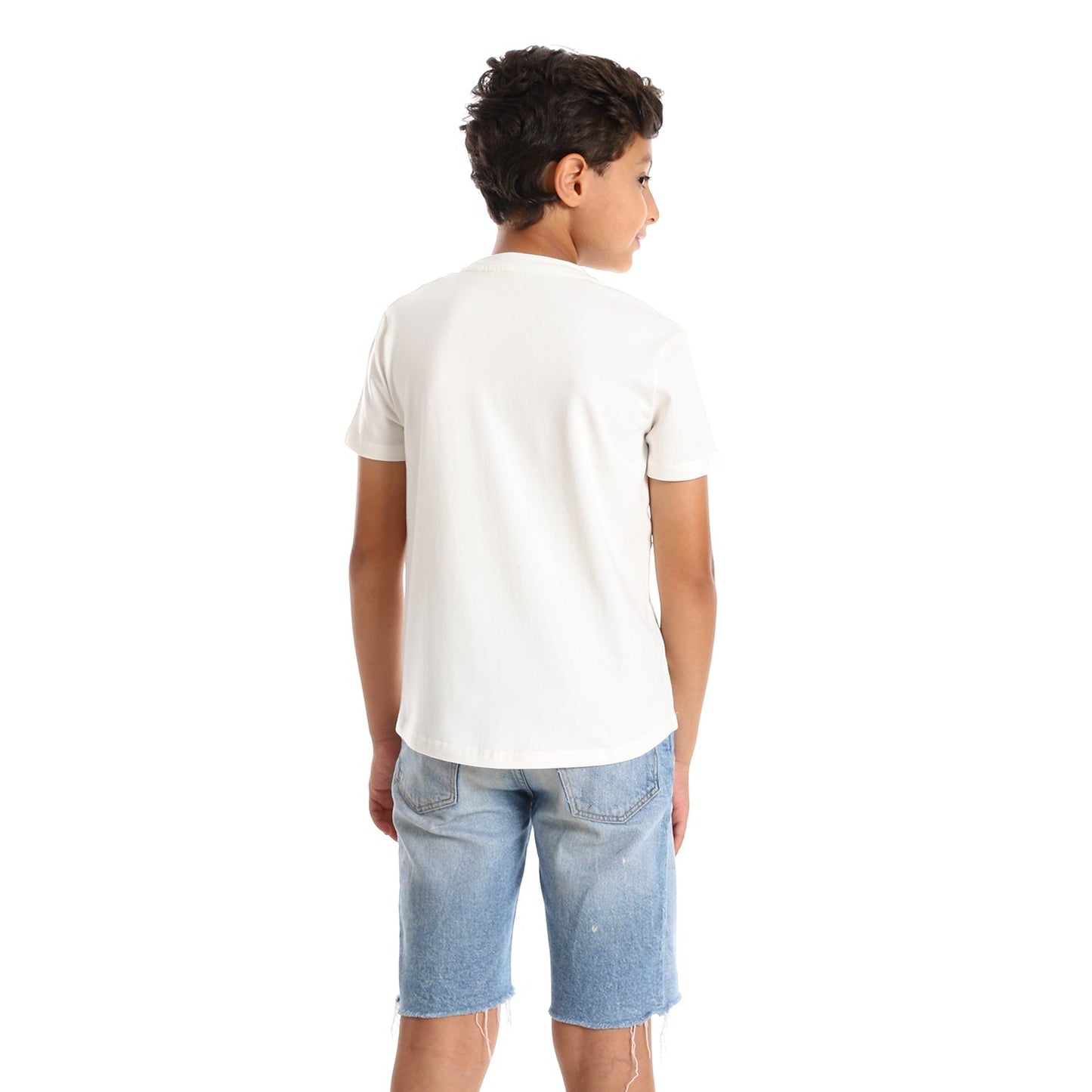 Palm leaves short sleeved pocketed T-shirt