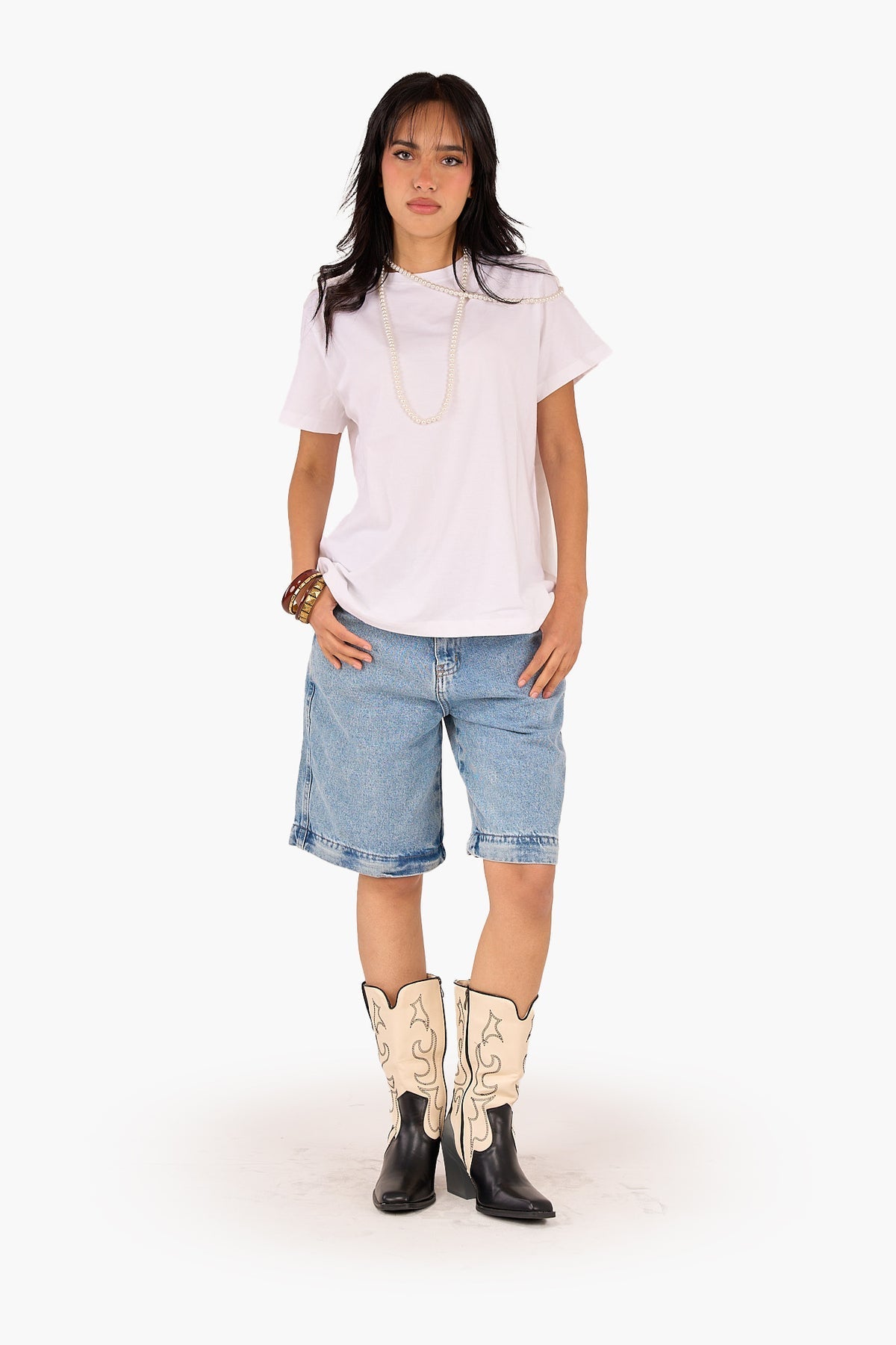 Cotton Basic T-Shirt - White