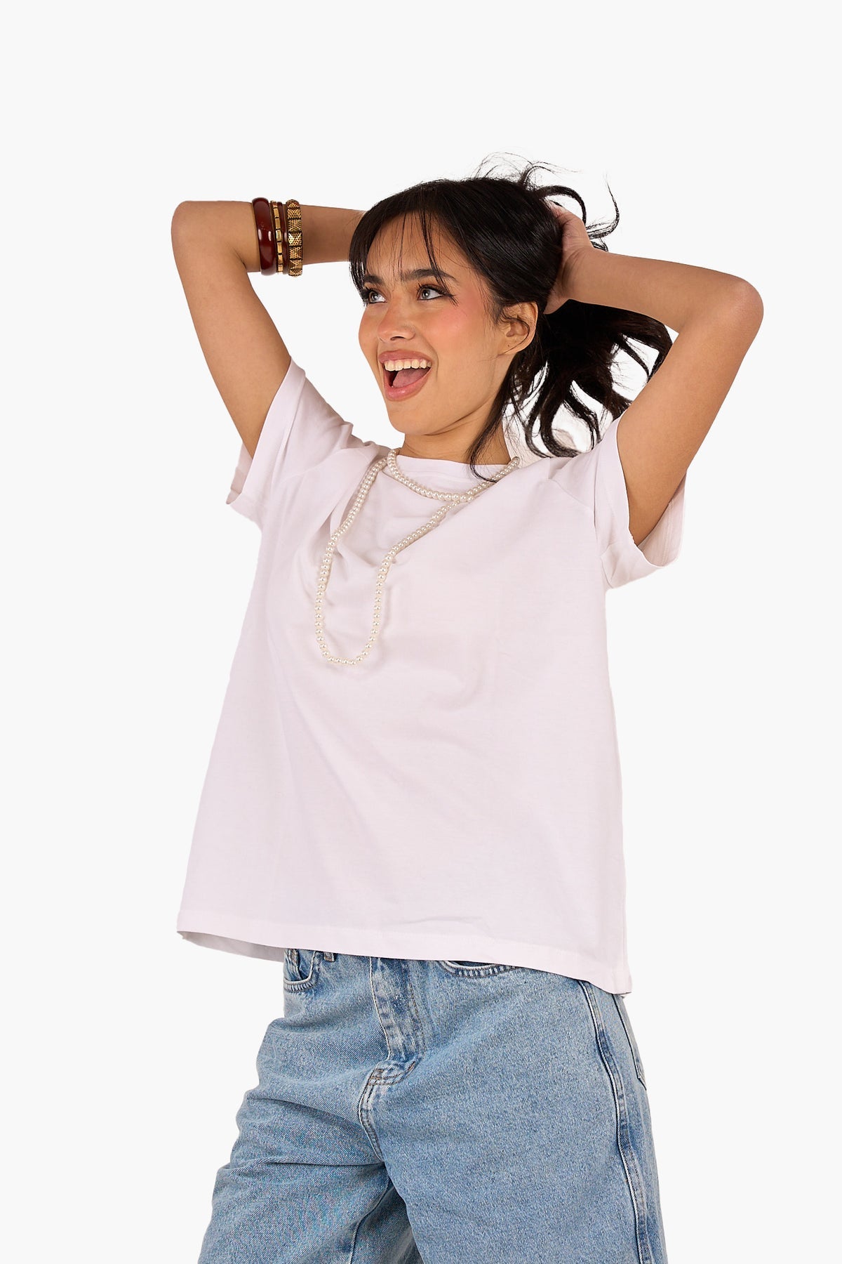 Cotton Basic T-Shirt - White