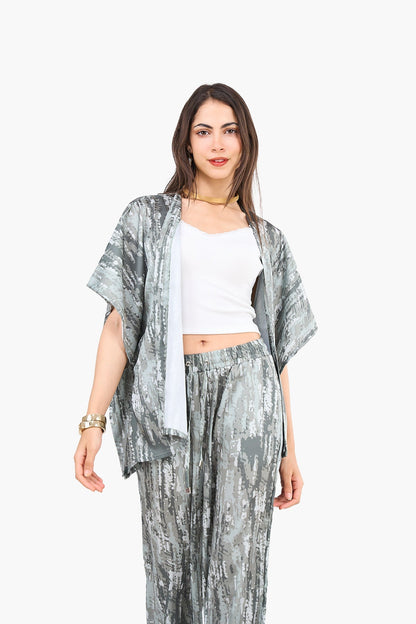 Effortless Printed Kimono