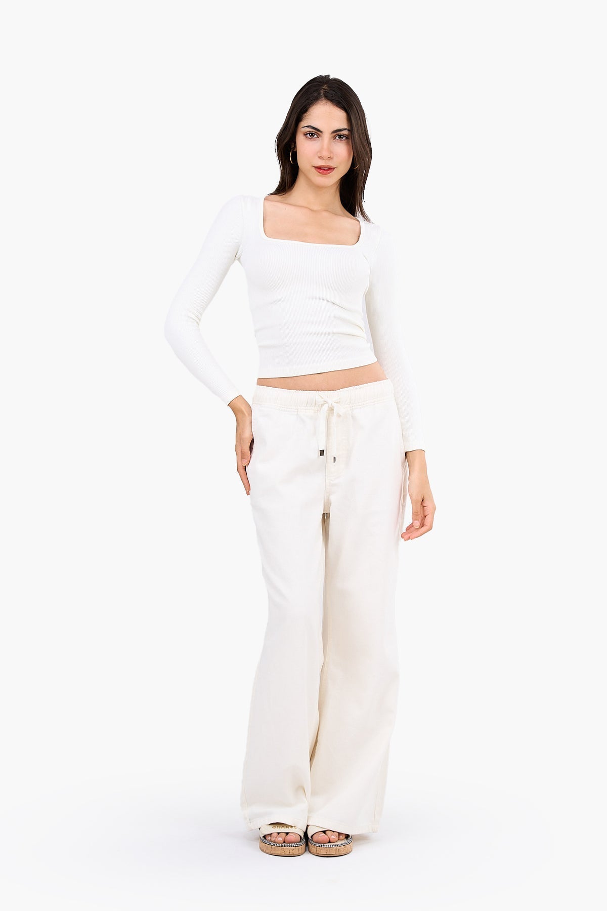 Square Neck Cropped Top
