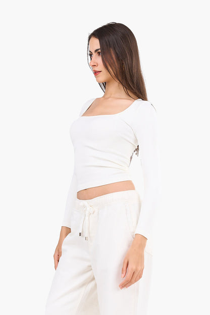 Square Neck Cropped Top