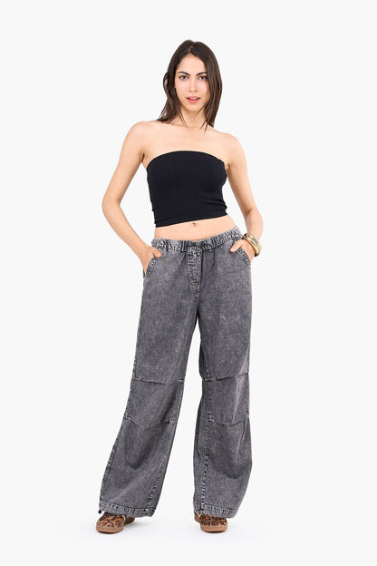 Strapless Cropped Ribbed Top