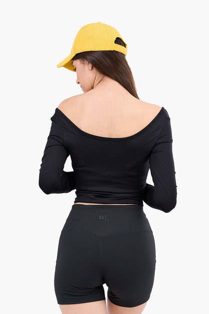 Off-Shoulder Long Sleeve Top