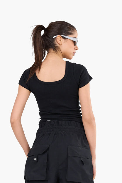 Essential Ribbed Cotton Top