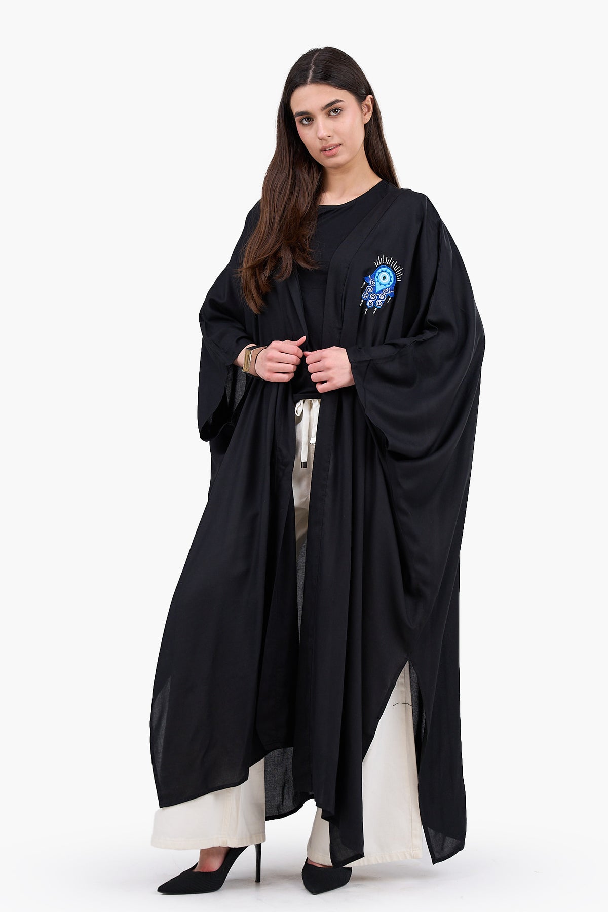 Maxi Kimono with Embroidery