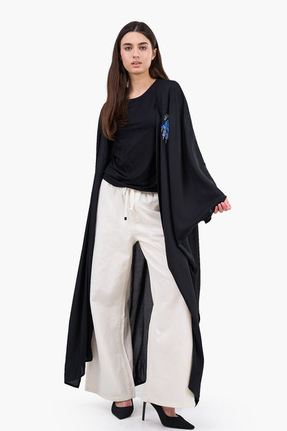 Maxi Kimono with Embroidery