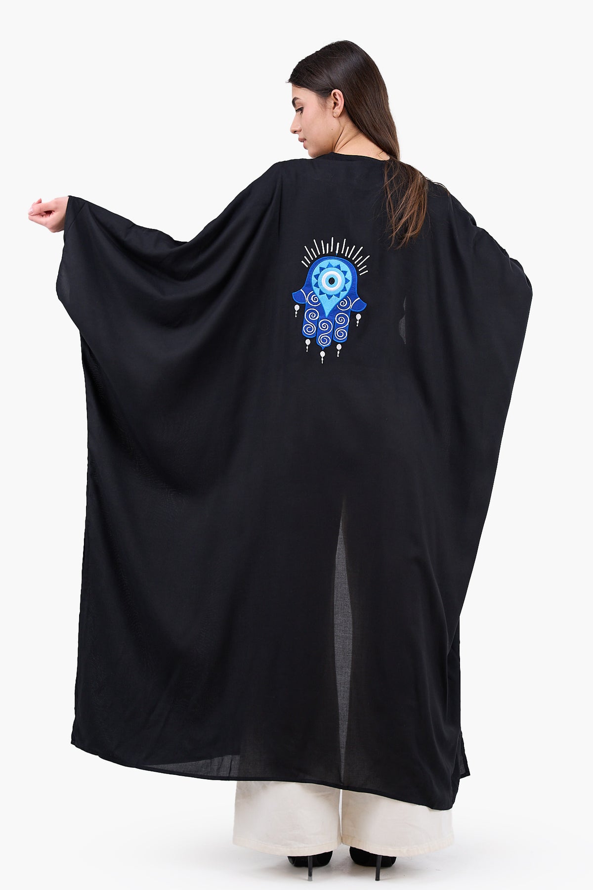 Maxi Kimono with Embroidery