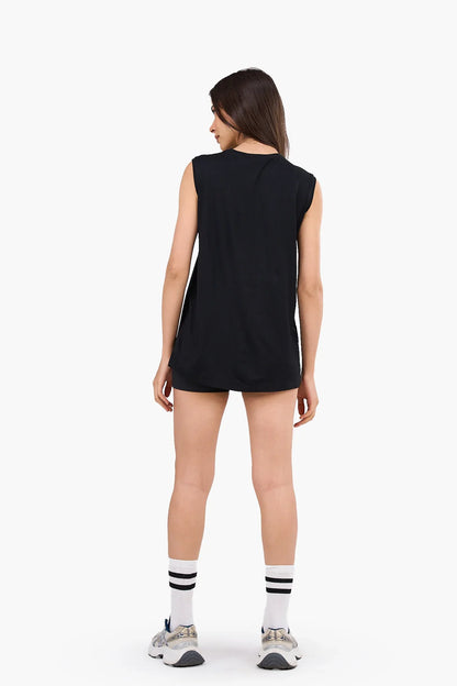 Sleeveless Viscose T-Shirt