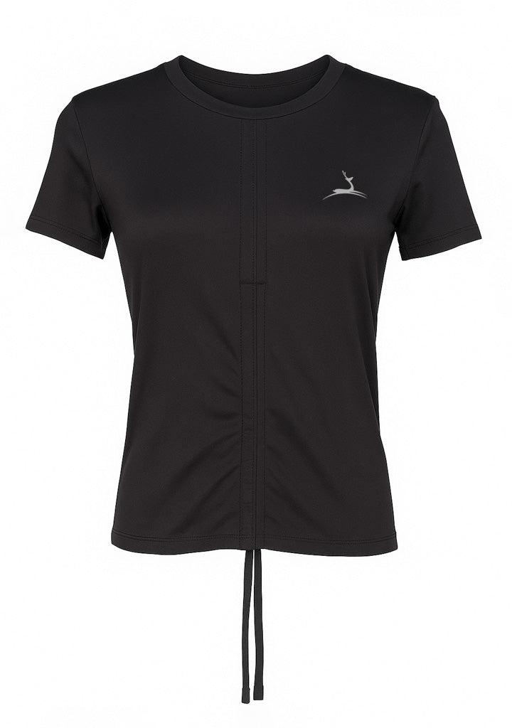 Dry Fit Polyester Sports T-Shirt – Black