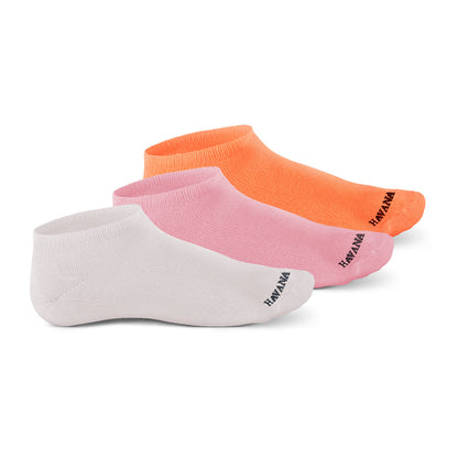Plain colors Ankle 3 Pack Socks