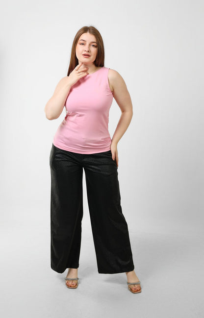 Cotton Basic Sleeveless Top – Pink