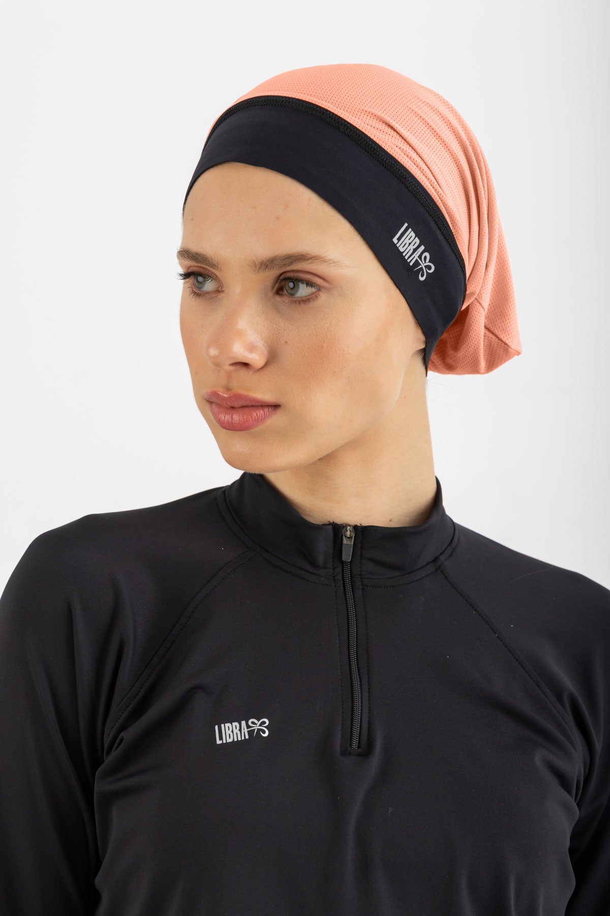 Lycra Modern Head Turban - Sandy Peach