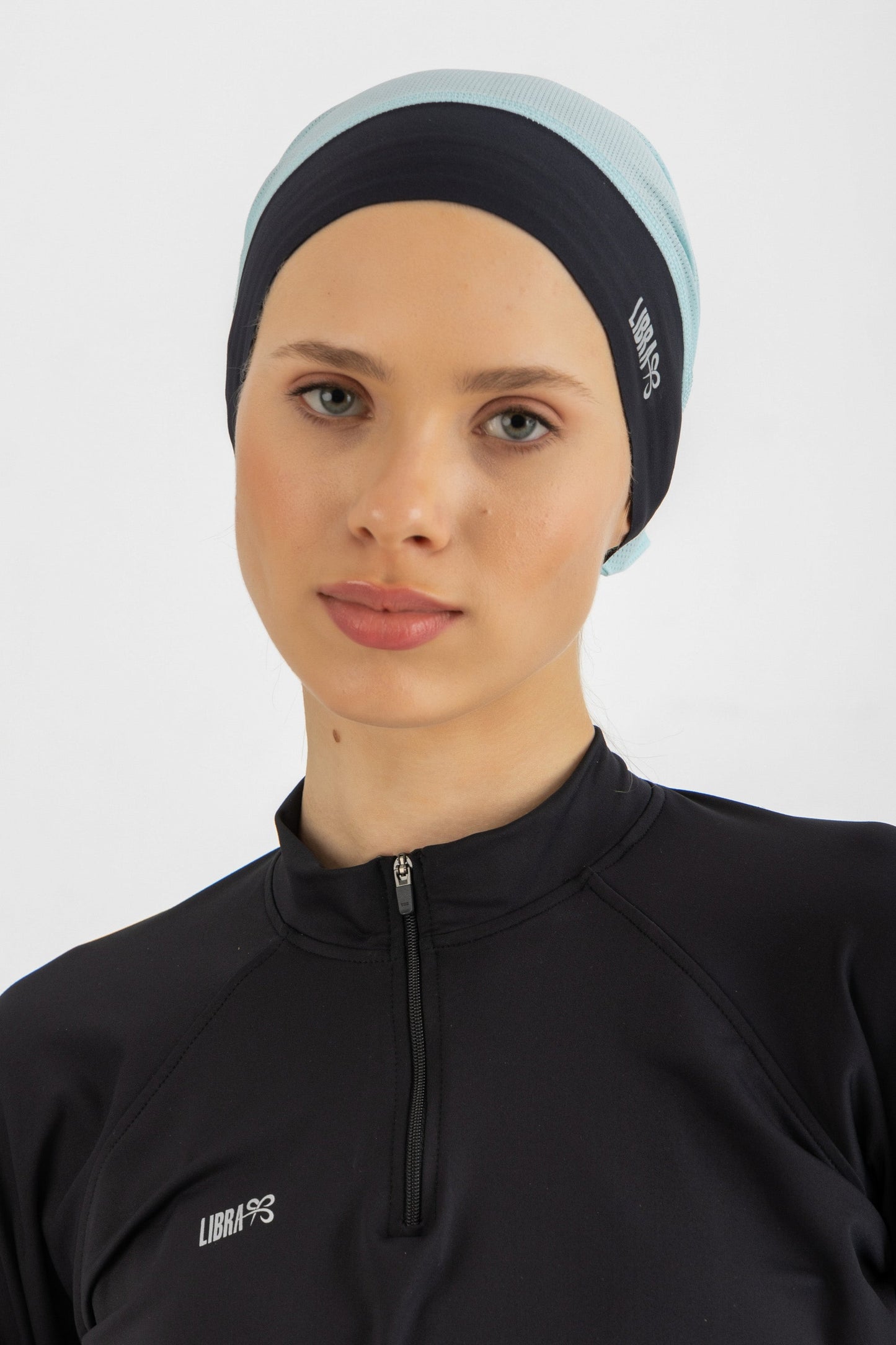 Lycra Neck free bandana - Mint Blue