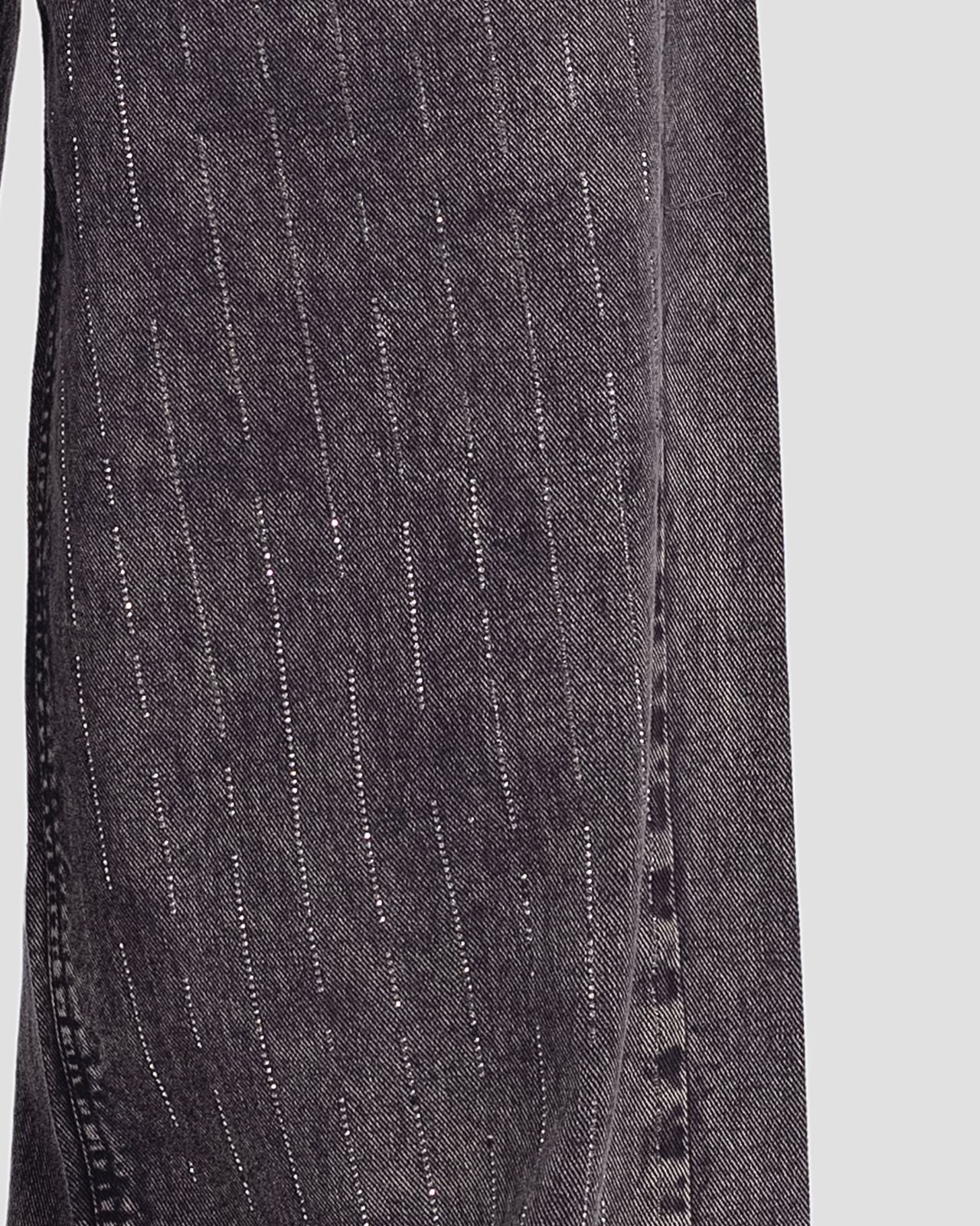 Denim Dirty Washed Pants - Grey