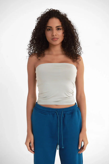 Lycra Tube Top - Silver