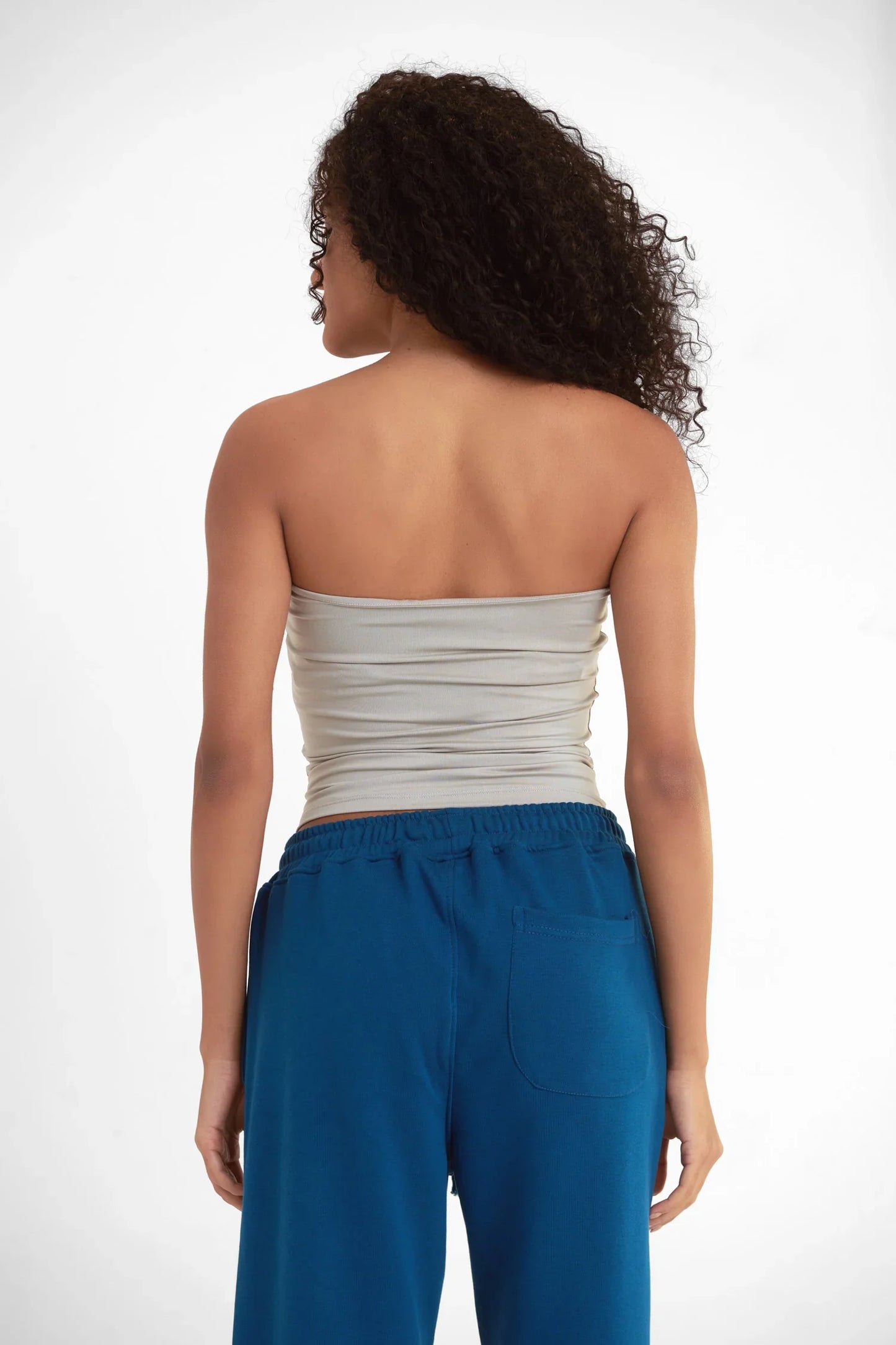 Lycra Tube Top - Silver