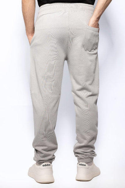Cotton Milton Basic Sweatpants - Light Grey