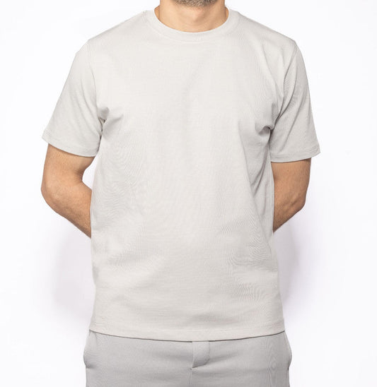 Cotton Basic T-shirt - Light Grey
