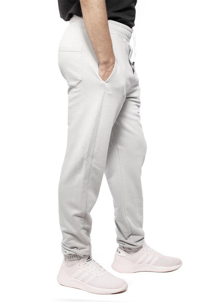 Cotton Milton Basic Sweatpants - Light Grey