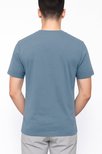 Cotton Basic T-shirt - Slate Blue