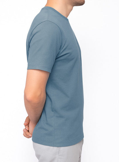 Cotton Basic T-shirt - Slate Blue