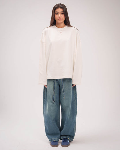 Unisex Dark Blue uper Baggy Jeans