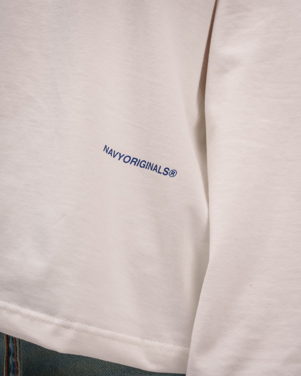 Unisex White Basic Long Sleeve