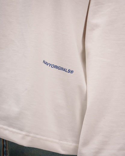 Unisex White Basic Long Sleeve