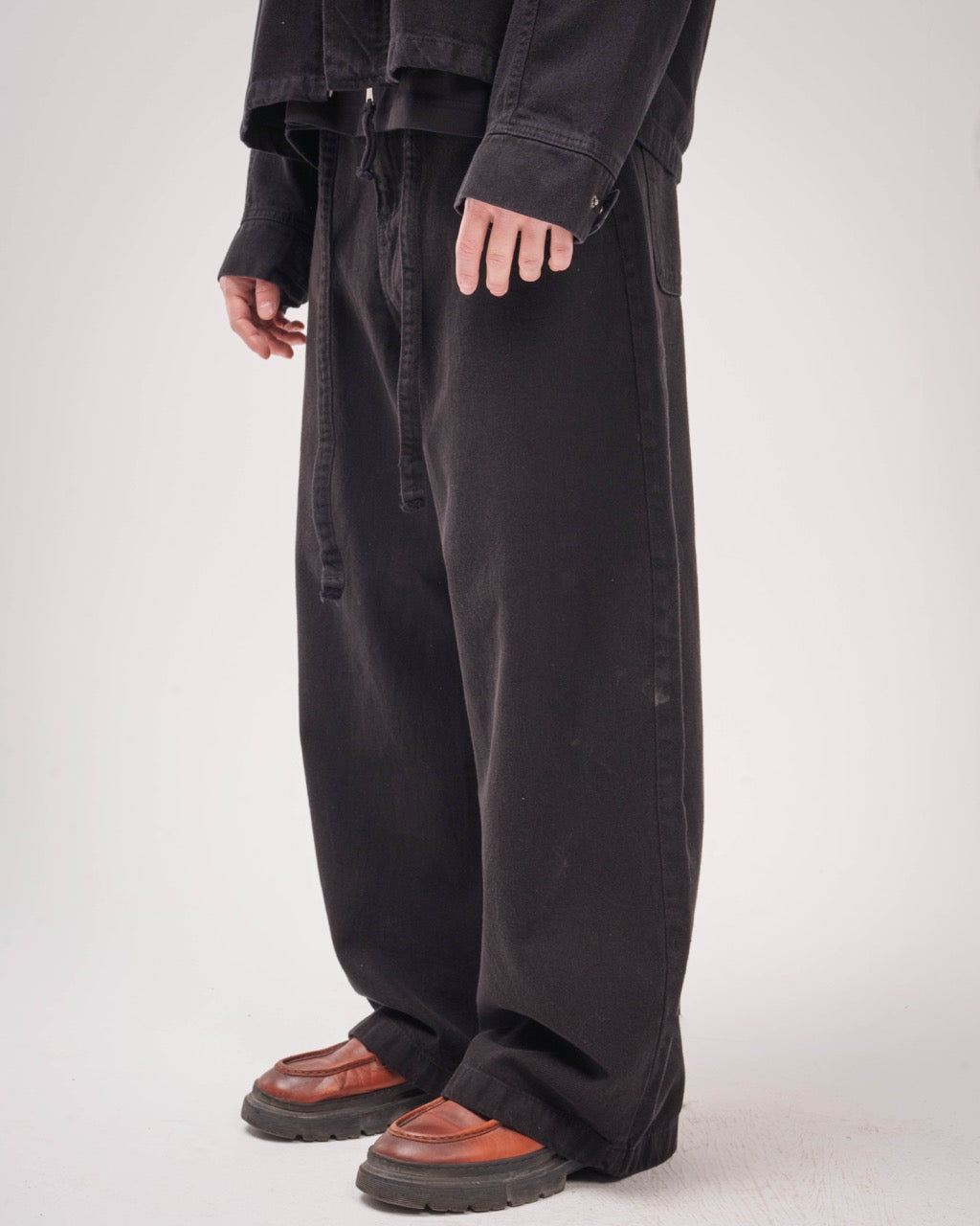 Unisex Black Super Baggy Jeans