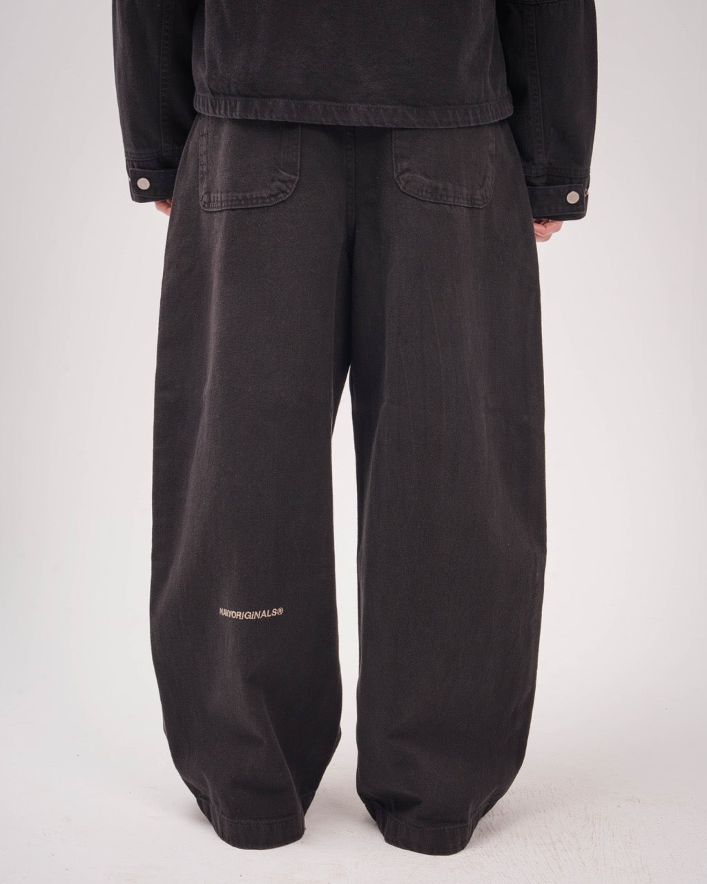 Unisex Black Super Baggy Jeans