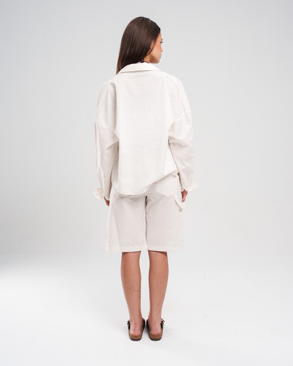 Casual Bermuda Shorts - White