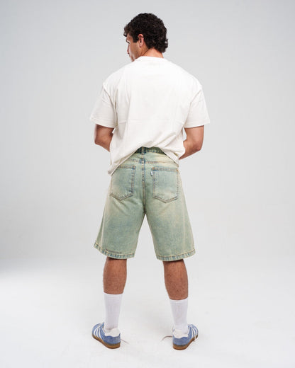 LIGHT BLUE DENIM JORTS