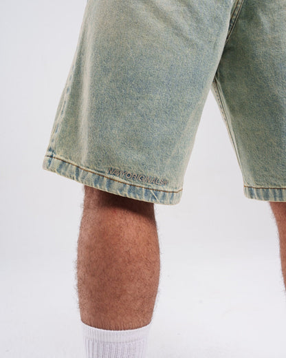 LIGHT BLUE DENIM JORTS