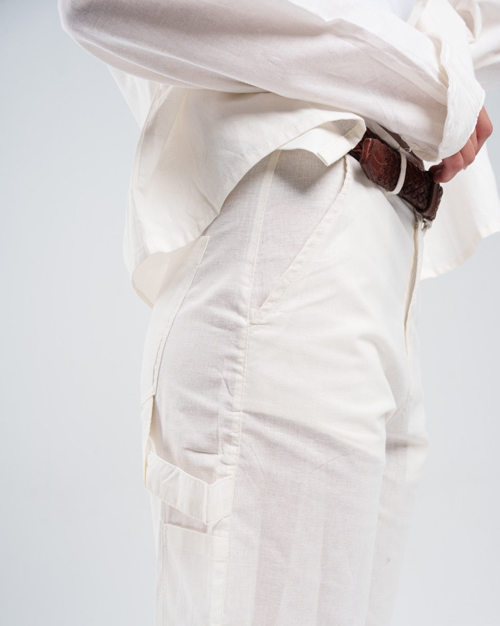 Casual Bermuda Shorts - White