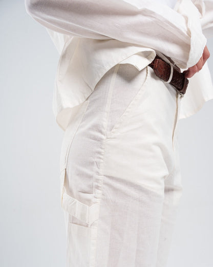 Casual Bermuda Shorts - White