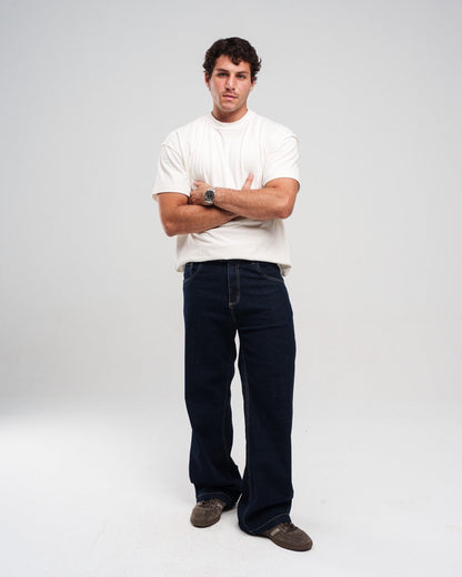 Raw Wide Leg Jeans