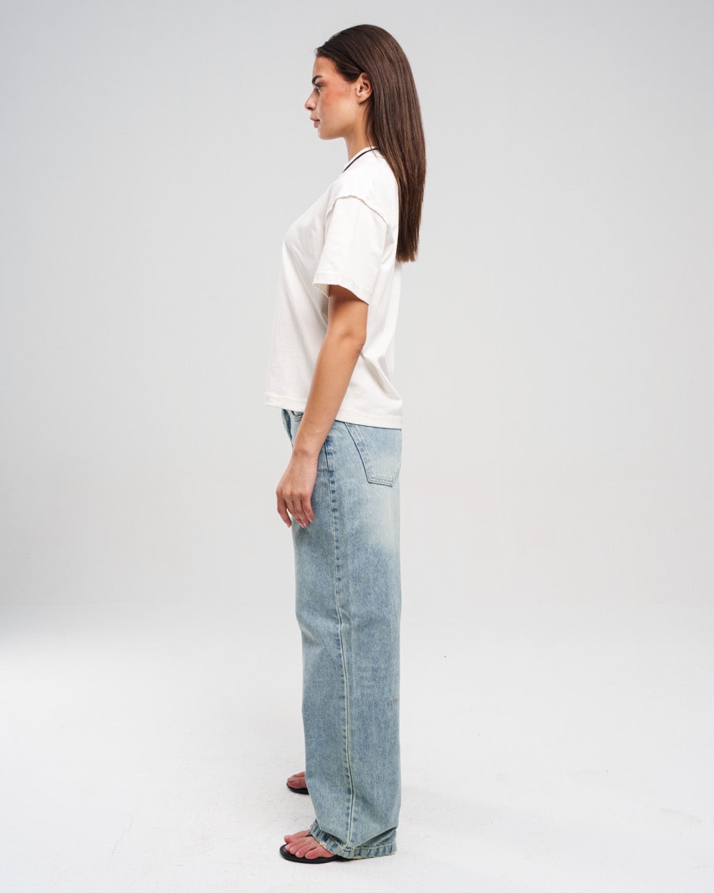 Light Blue Regular Denim Pants