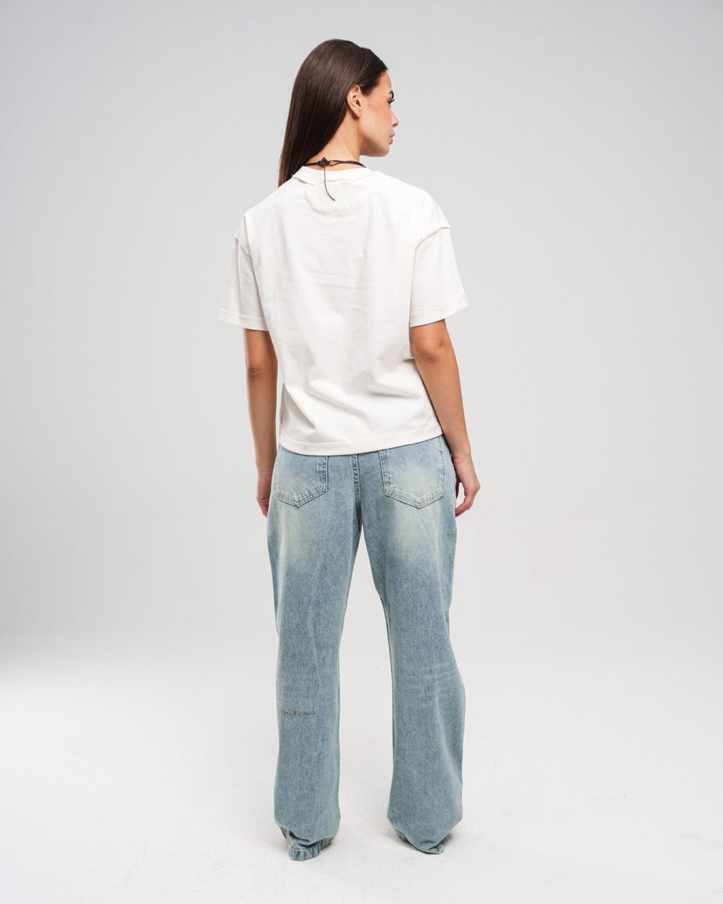 Light Blue Regular Denim Pants